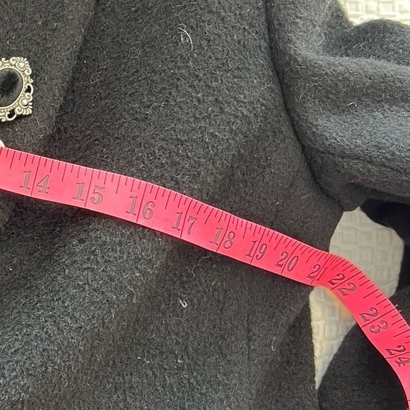 Harve Bernard Black Coat Size 10 - Picture 12 of 16